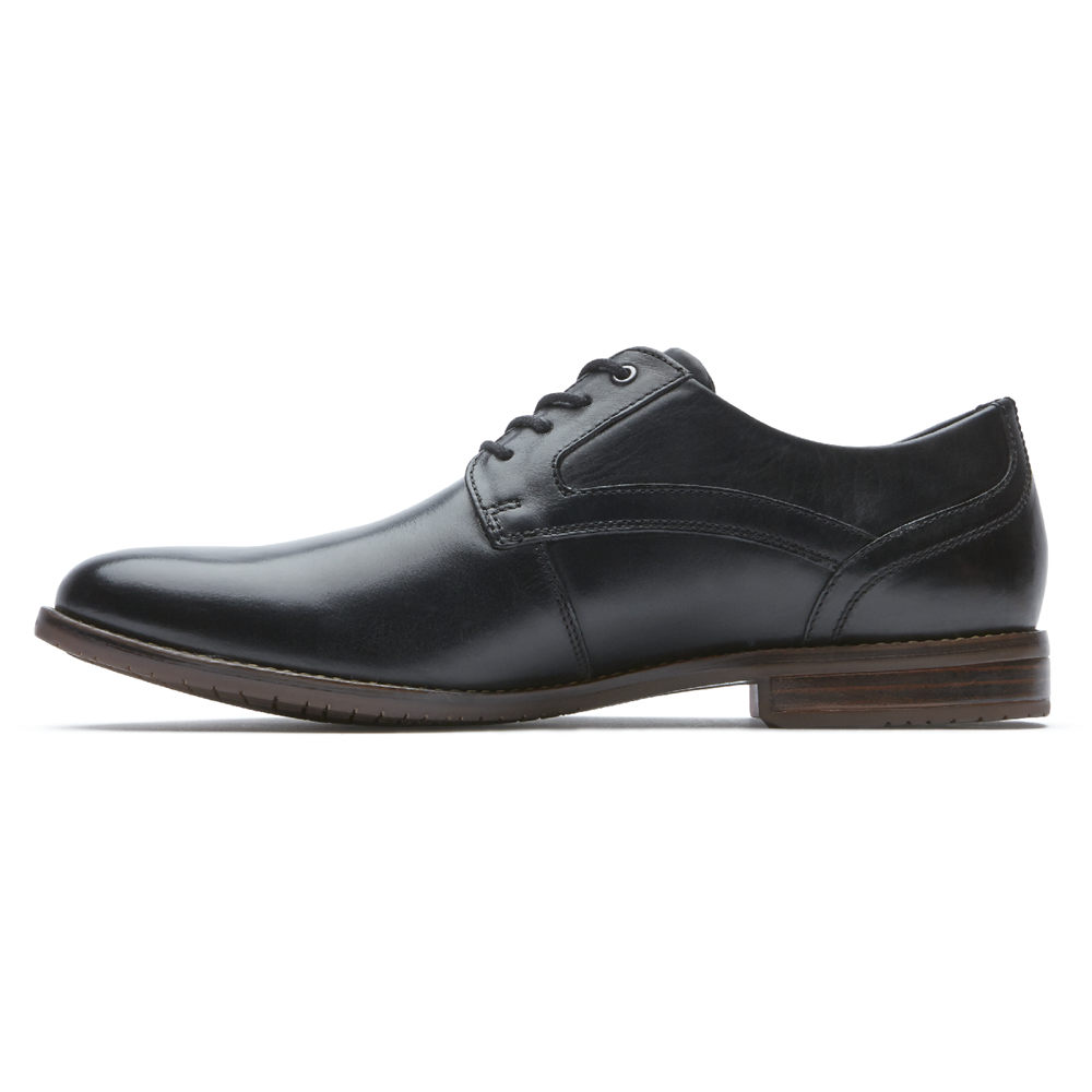 Rockport Oxfords For Mens Black - Style Purpose 3 Plain Toe - DY6018745